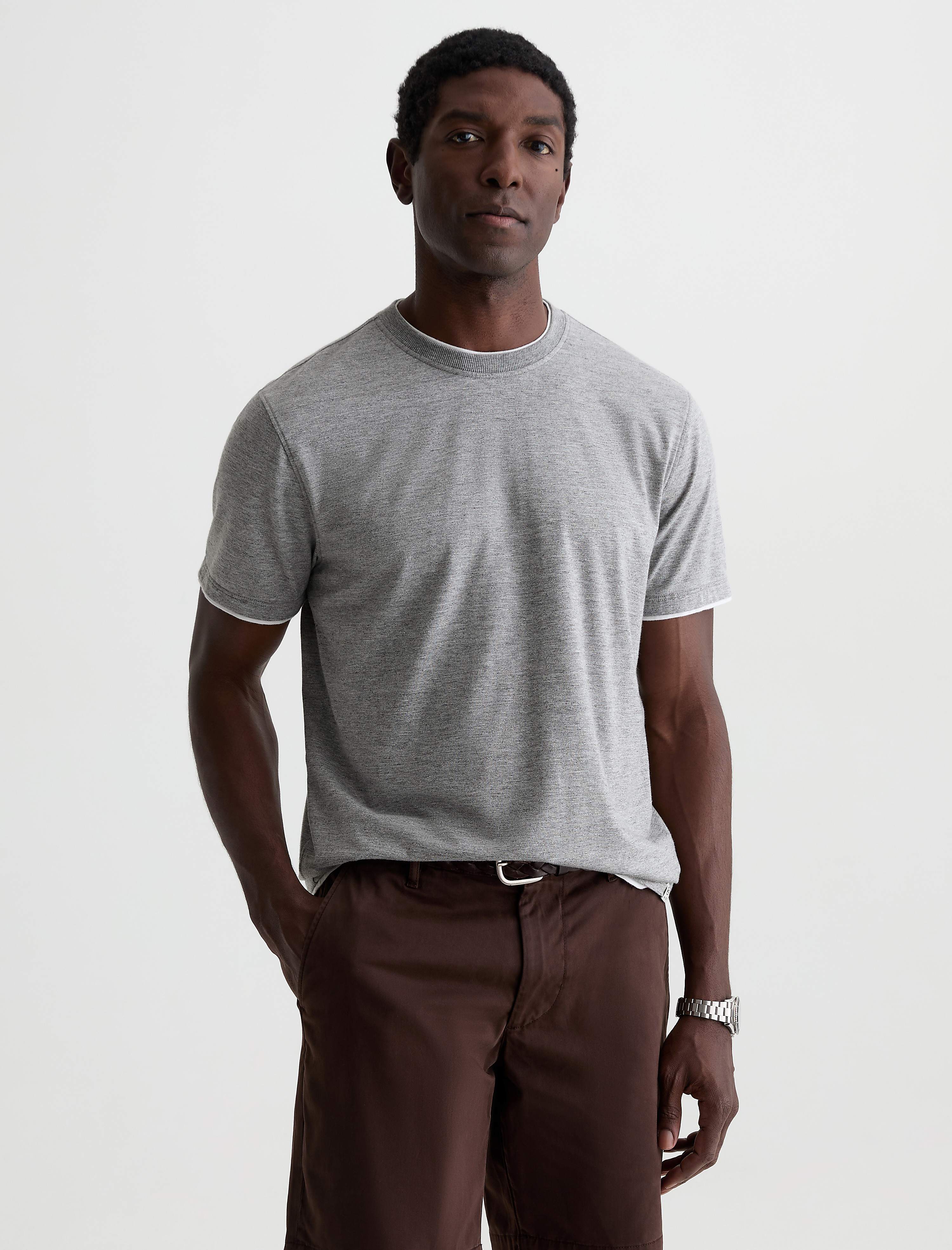 Como Double Layer Short Sleeve Crew