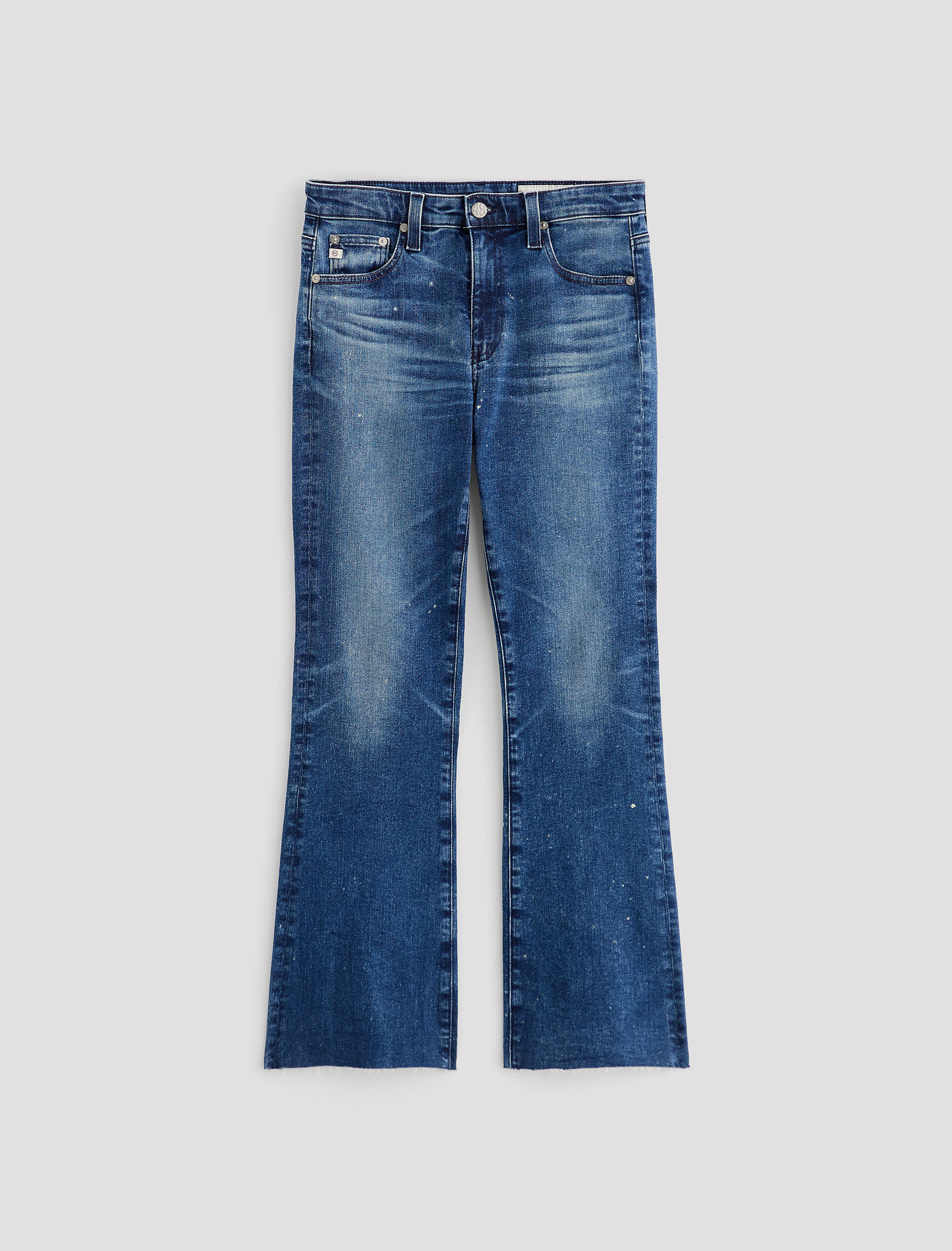 Farrah Boot Crop Splatter Jean